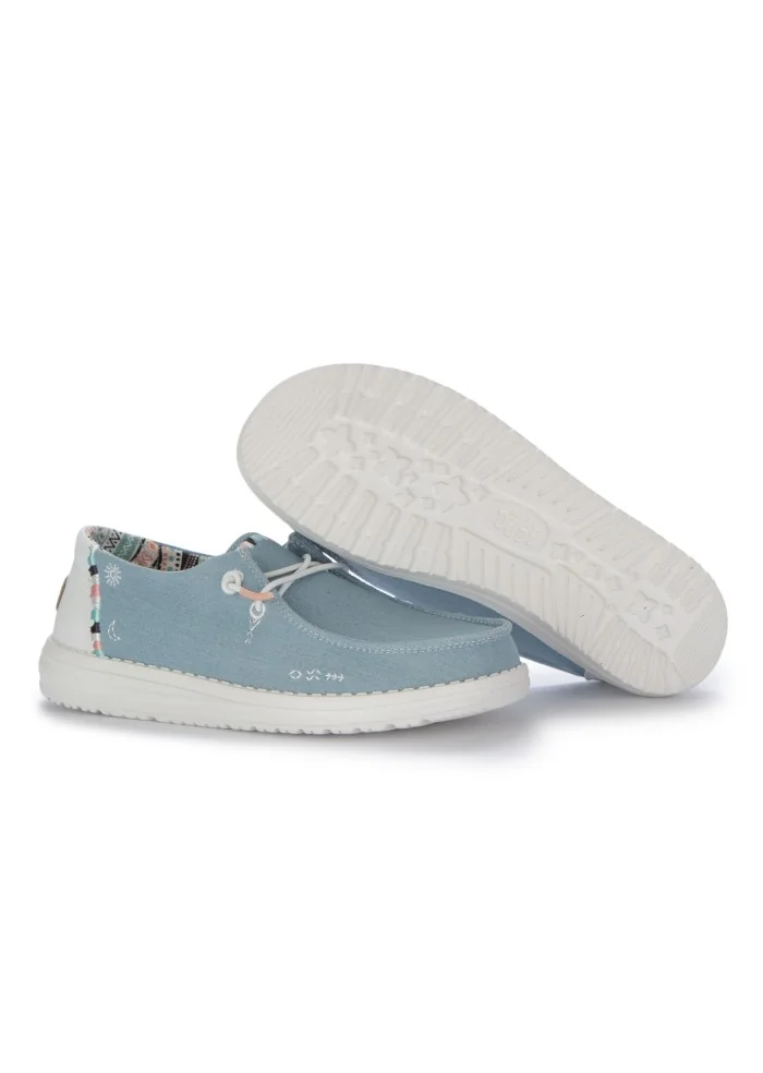 HEY DUDE | SCARPE BASSE WENDY BOHO AZZURRO Promozione