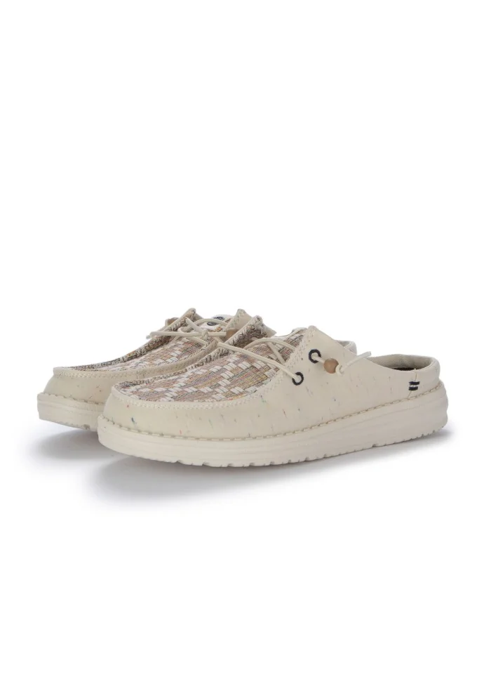 HEY DUDE | SCARPE WENDY SLIP CLASSIC BEIGE MULTICOLOR Spedizione Gratuita