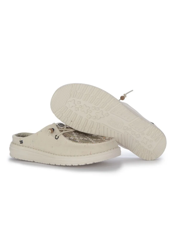 HEY DUDE | SCARPE WENDY SLIP CLASSIC BEIGE MULTICOLOR Spedizione Gratuita