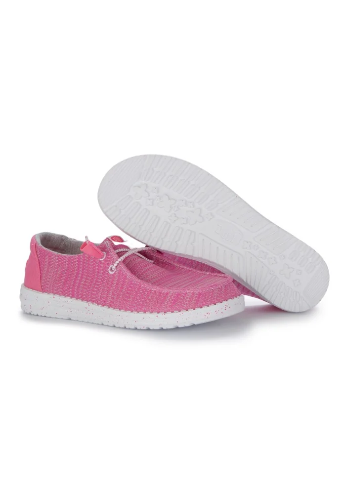 HEY DUDE | SCARPE BASSE WENDY SPORT MESH FUCSIA Soddisfazione Garantita