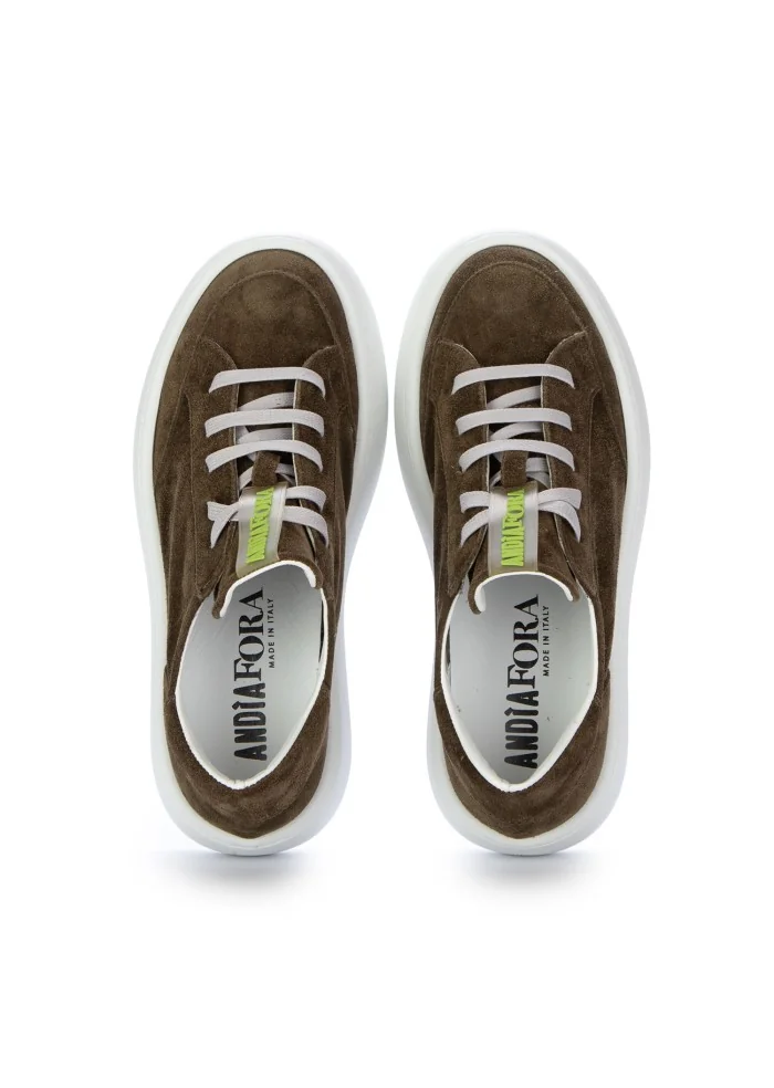ANDIA FORA | SNEAKERS IZAR CAMOSCIO VERDE Negozi Online