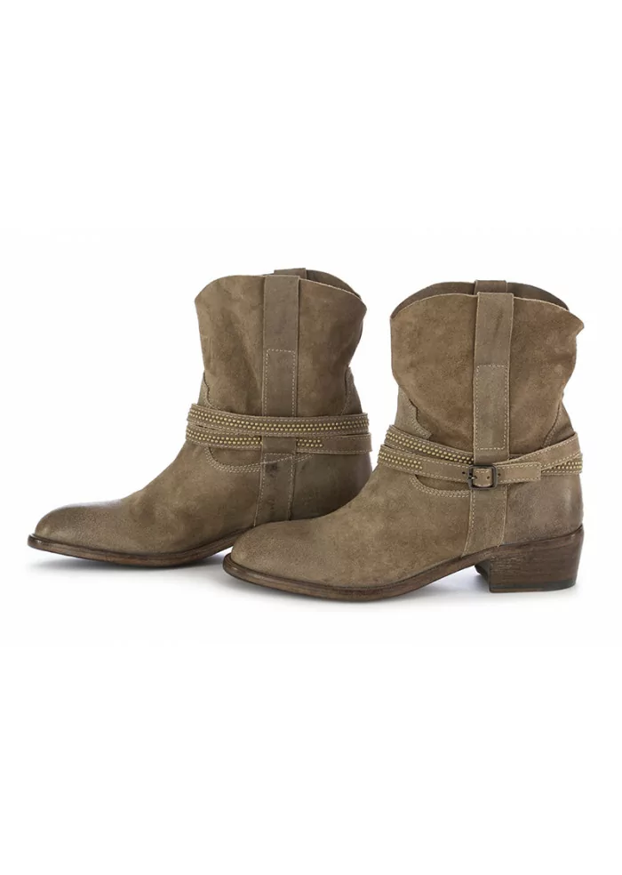 MOMA | STIVALI DONNA TACCO 4CM SCAMOSCIATO GRIGIO Consegna Veloce