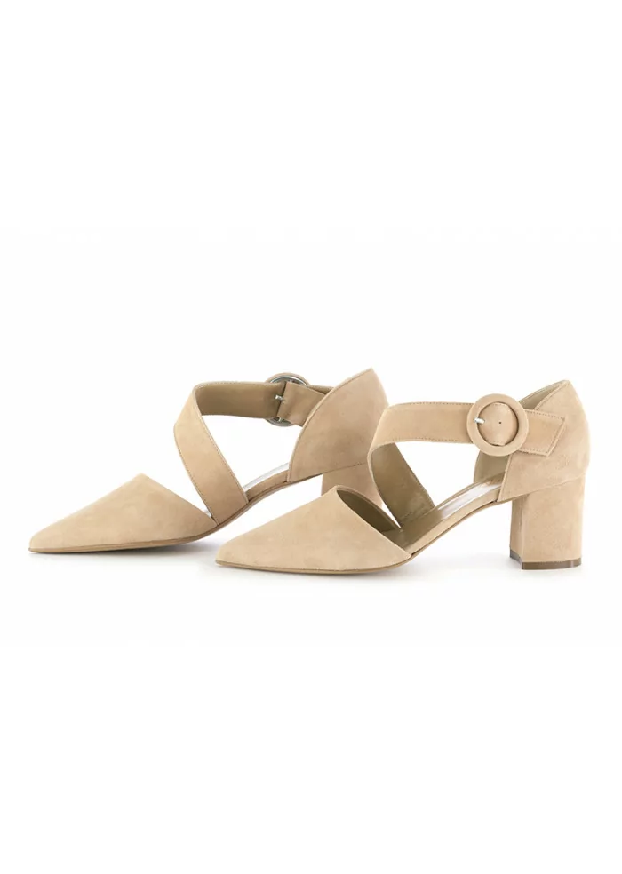 CRISPI | SCARPE TACCO BEIGE SUEDE Affare Del Giorno