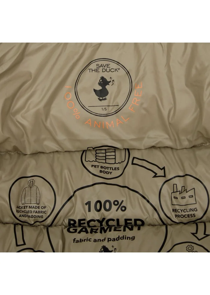 SAVE THE DUCK | PIUMINO LOVE19 COSMARY BEIGE Moda