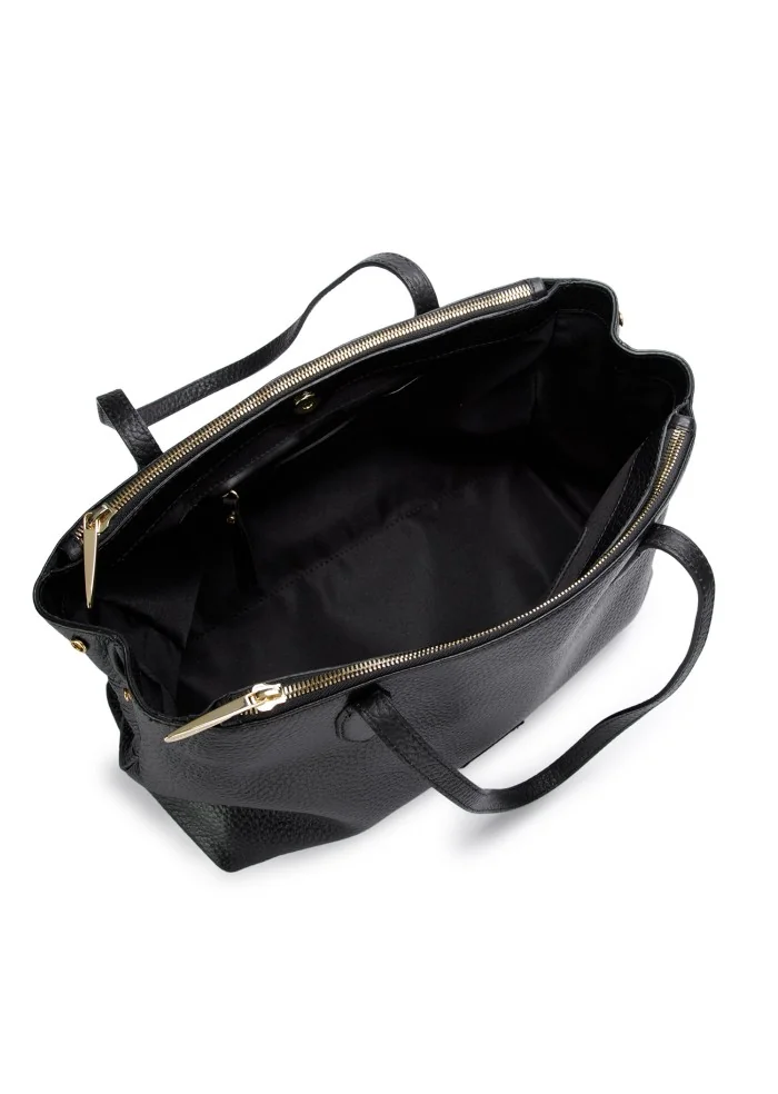 GIANNI CHIARINI | BORSA SHOPPER MARA NERO Grandi sconti