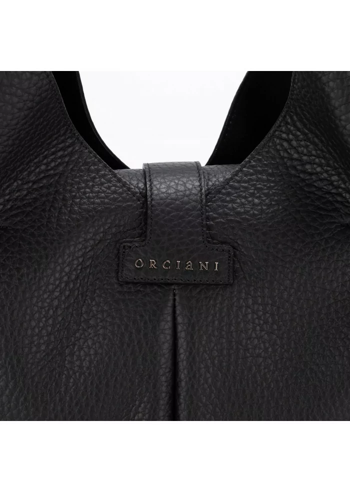 ORCIANI | BORSA A SPALLA VITA SOFT NERO Enormi risparmi