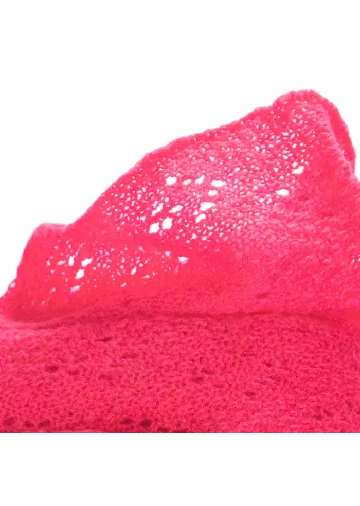 RIVIERA CASHMERE | SCIARPA TRAFORATA CASHMERE ROSA Sconti VIP