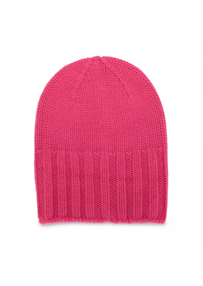 RIVIERA CASHMERE | BERETTO CASHMERE RISVOLTO ROSA Prezzo basso