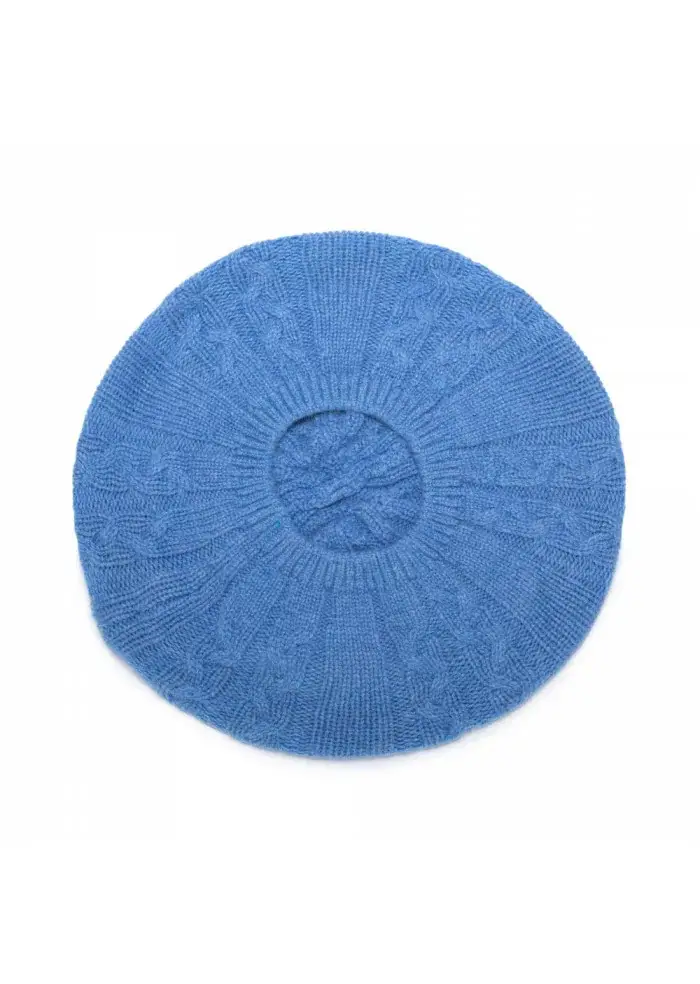 RIVIERA CASHMERE | BERRETTO BASCO TRECCE BLU Ritorno libero
