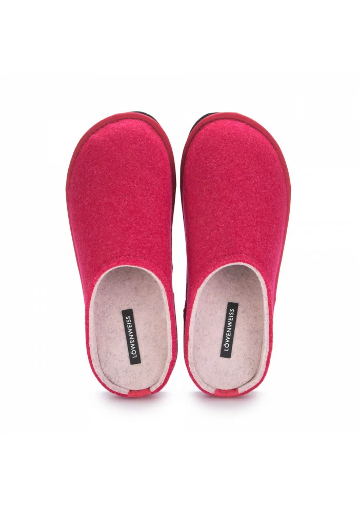 LÖWENWEISS | PANTOFOLE FELTRO DI LANA FUCHSIA Latest stili
