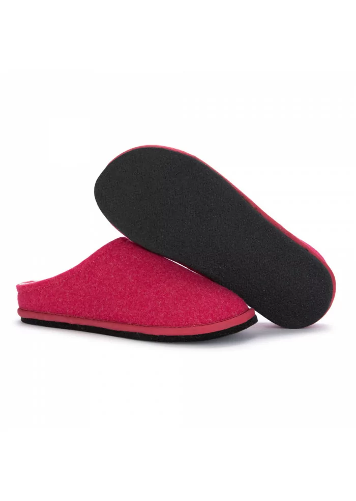 LÖWENWEISS | PANTOFOLE FELTRO DI LANA FUCHSIA Latest stili