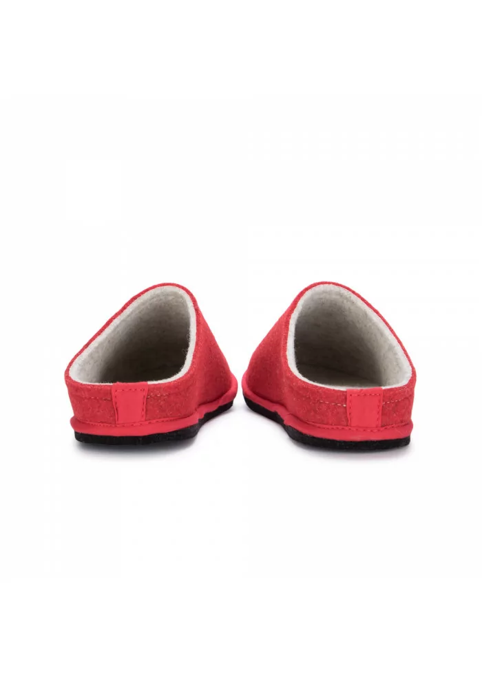 LÖWENWEISS | PANTOFOLE IN LANA COTTA BEIGE ROSSO Ultimo giorno