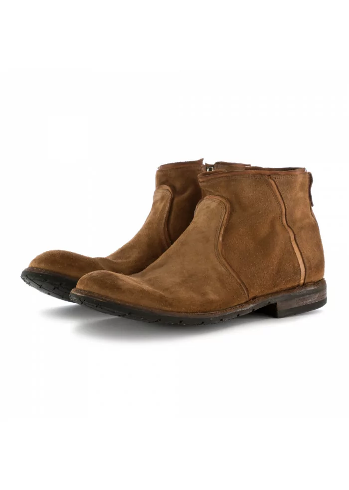MANOVIA 52 | STIVALE TRONCHETTO 8689 VELOUR MARRONE Officina