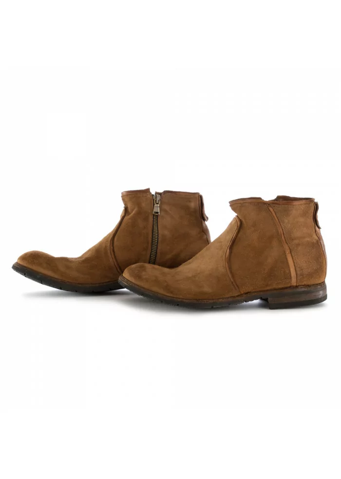 MANOVIA 52 | STIVALE TRONCHETTO 8689 VELOUR MARRONE Officina