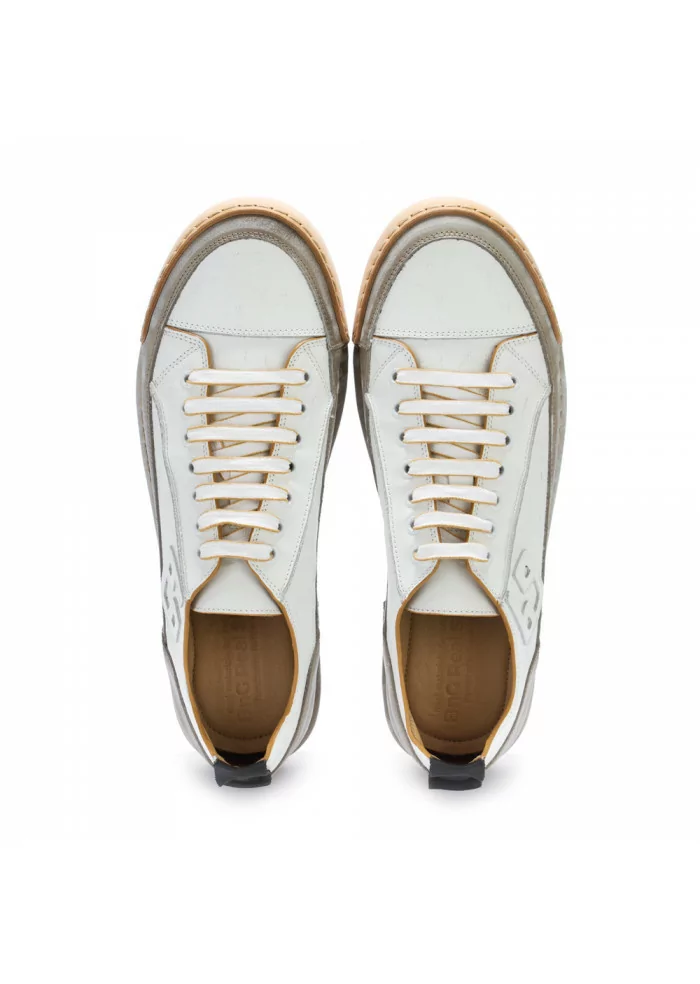 BnG REAL SHOES | SNEAKERS "LA MOKACCINO" BIANCO GRIGIO Nuovo