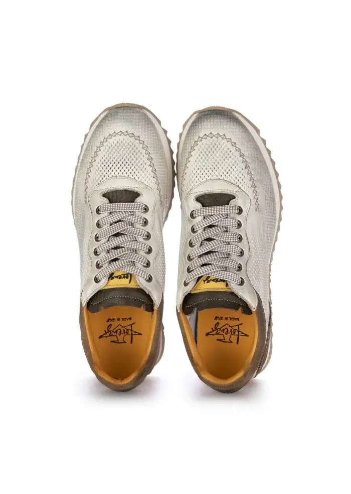 LORENZI | SCARPE ALLACCIATE SAFARI BIANCO MARRONE Prezzo Ridotto