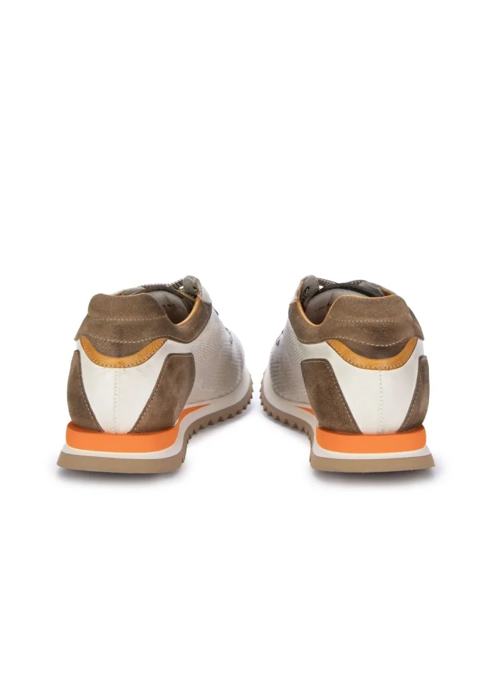 LORENZI | SCARPE ALLACCIATE SAFARI BIANCO MARRONE Prezzo Ridotto