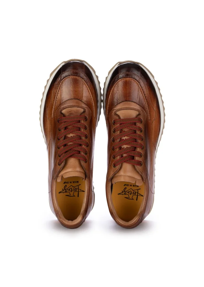 LORENZI | SCARPE ALLACCIATE ANGUILLA MARRONE Sottocosto