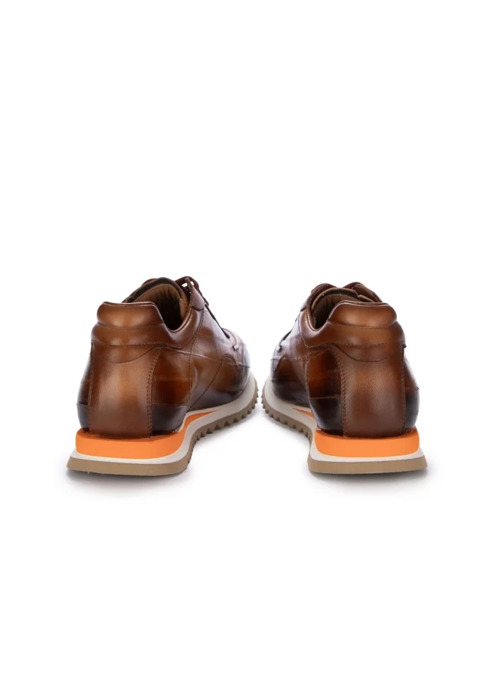 LORENZI | SCARPE ALLACCIATE ANGUILLA MARRONE Sottocosto