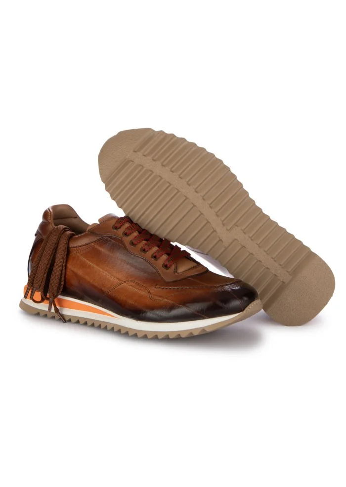 LORENZI | SCARPE ALLACCIATE ANGUILLA MARRONE Sottocosto