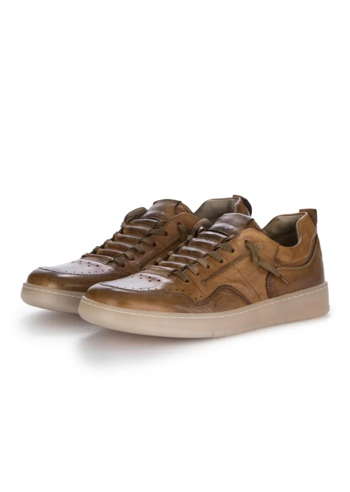 PAWELK'S | SNEAKERS CRUST CUOIO MARRONE Economico