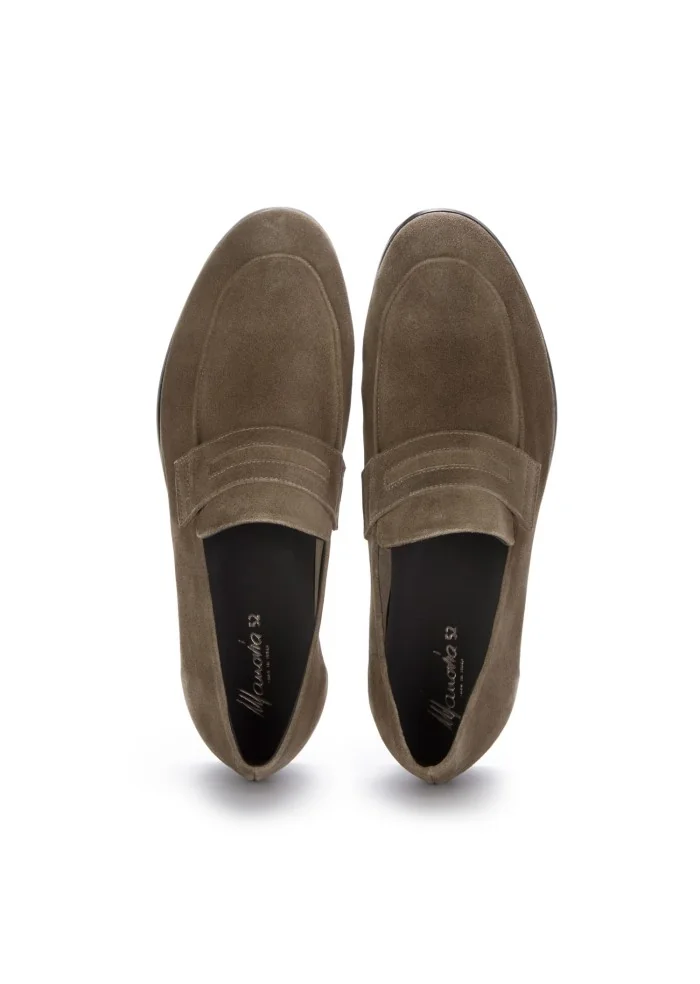MANOVIA 52 | MOCASSINI CAMOSCIO HASH MARRONE Saldi