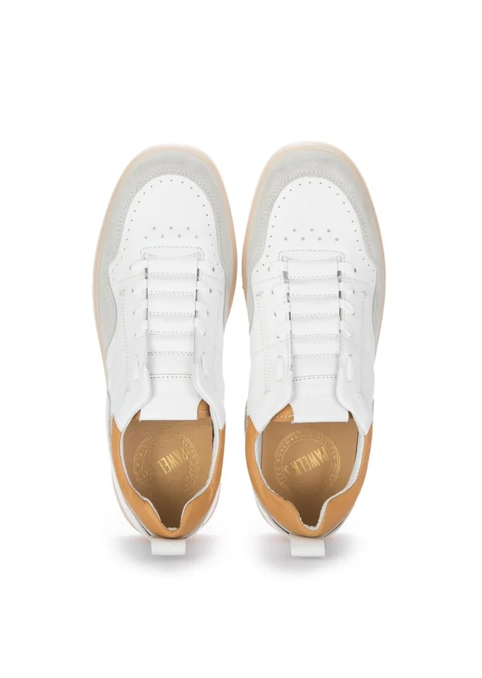 PAWELK'S | SNEAKERS CAMOSCIO VITELLO BIANCO Vendita Calda