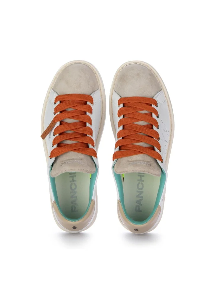 PANCHIC | SNEAKERS PELLE CAMOSCIO BIANCO BEIGE Saldi Di Fabbrica