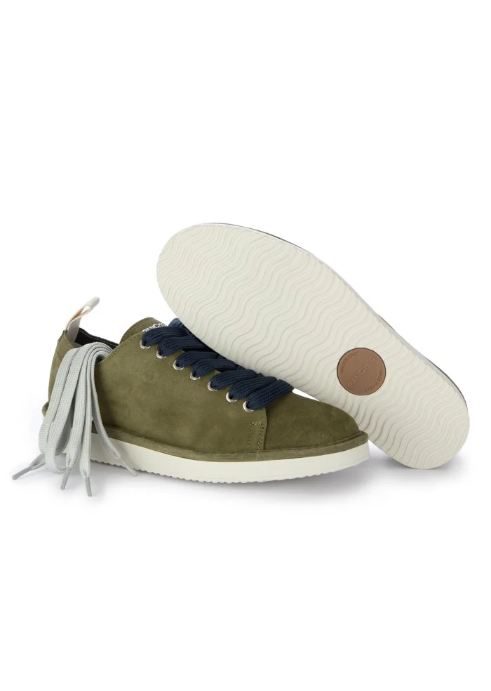 PANCHIC | SNEAKERS CAMOSCIO VERDE BLU Vendite Flash