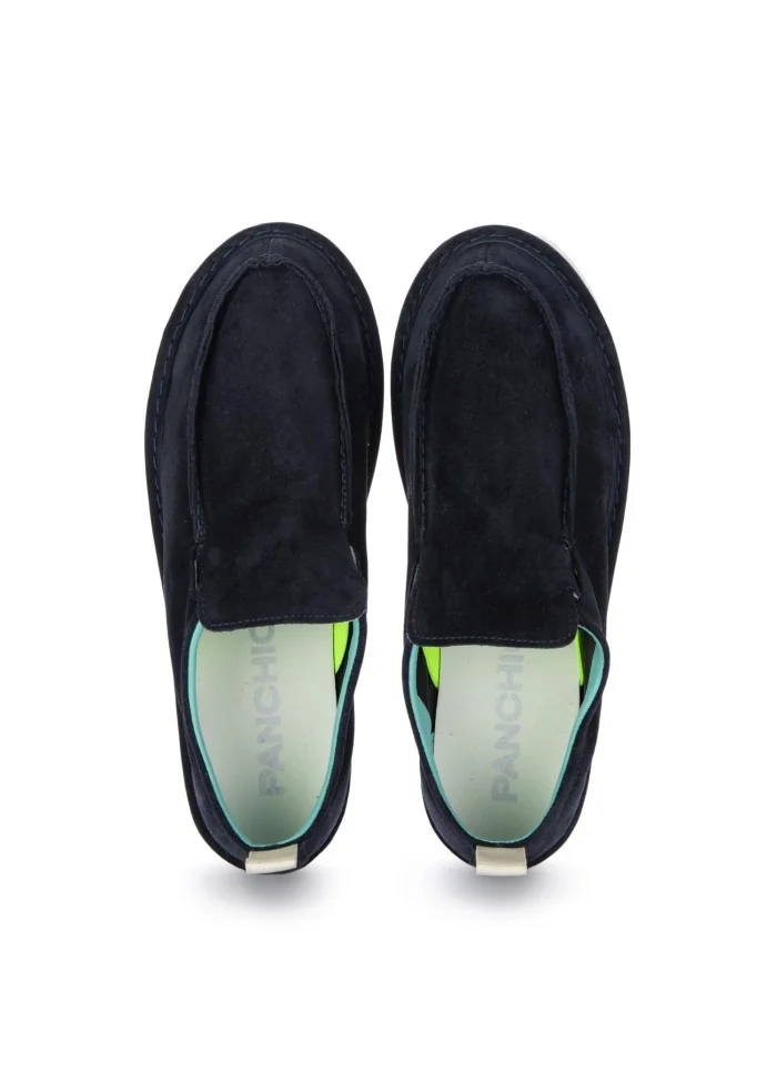 PANCHIC | SLIP ON CAMOSCIO BLU NOTTE Nuova