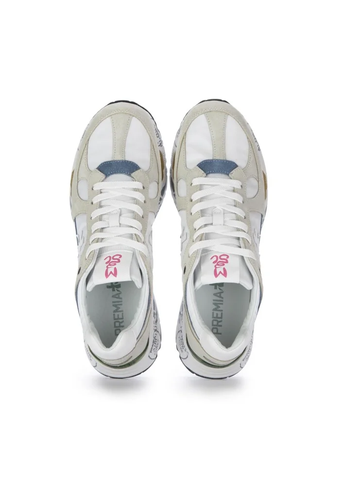 PREMIATA | SNEAKERS MASE BIANCO BEIGE AZZURRO Spedizione gratuita