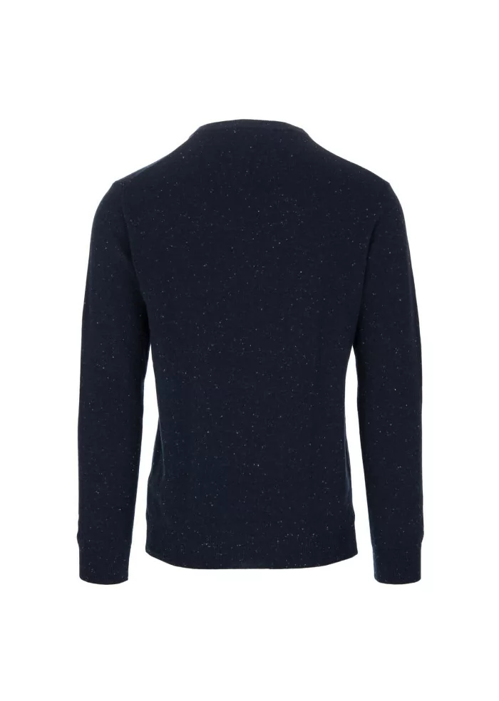 WOOL & CO | MAGLIONE GIROCOLLO PUNTINATO BLU Offerta speciale