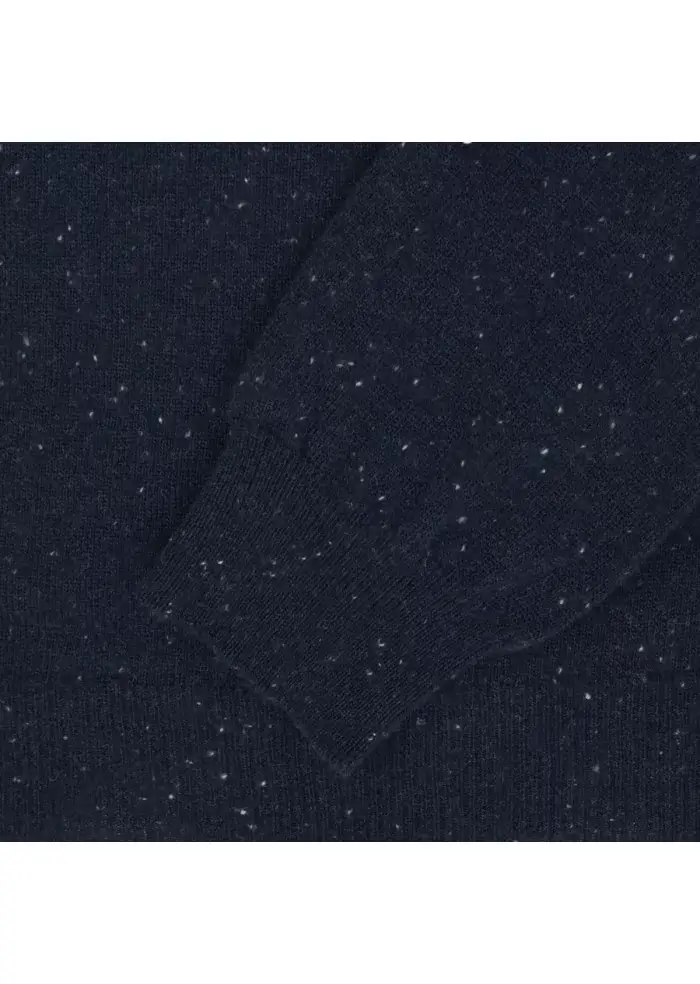 WOOL & CO | MAGLIONE GIROCOLLO PUNTINATO BLU Offerta speciale