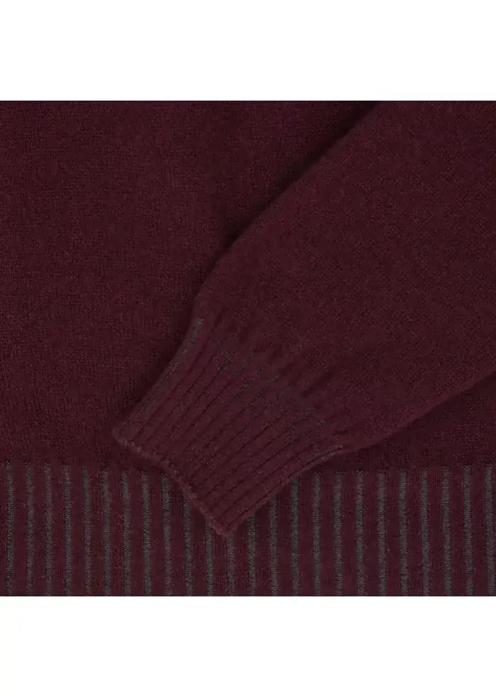 JURTA | MAGLIONE GOVA LANA MERINO BORDEAUX Comprare a buon mercato