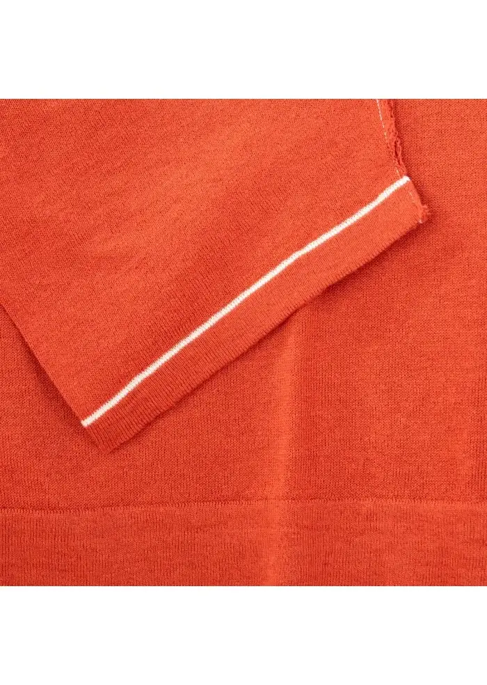 WOOL & CO | T-SHIRT GIROCOLLO ARANCIONE Fornitura limitata