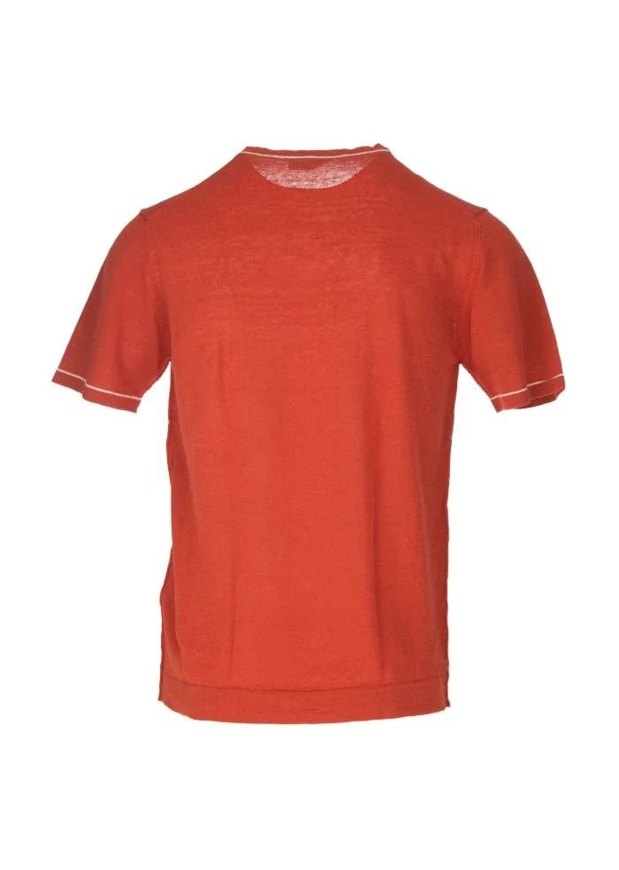 WOOL & CO | T-SHIRT GIROCOLLO ARANCIONE Fornitura limitata