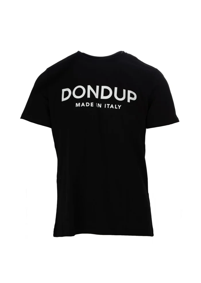 DONDUP | T-SHIRT GIROCOLLO LOGO NERO Offerta esclusiva