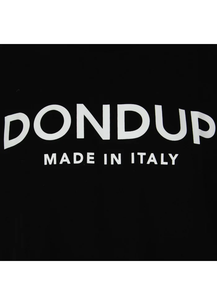 DONDUP | T-SHIRT GIROCOLLO LOGO NERO Offerta esclusiva