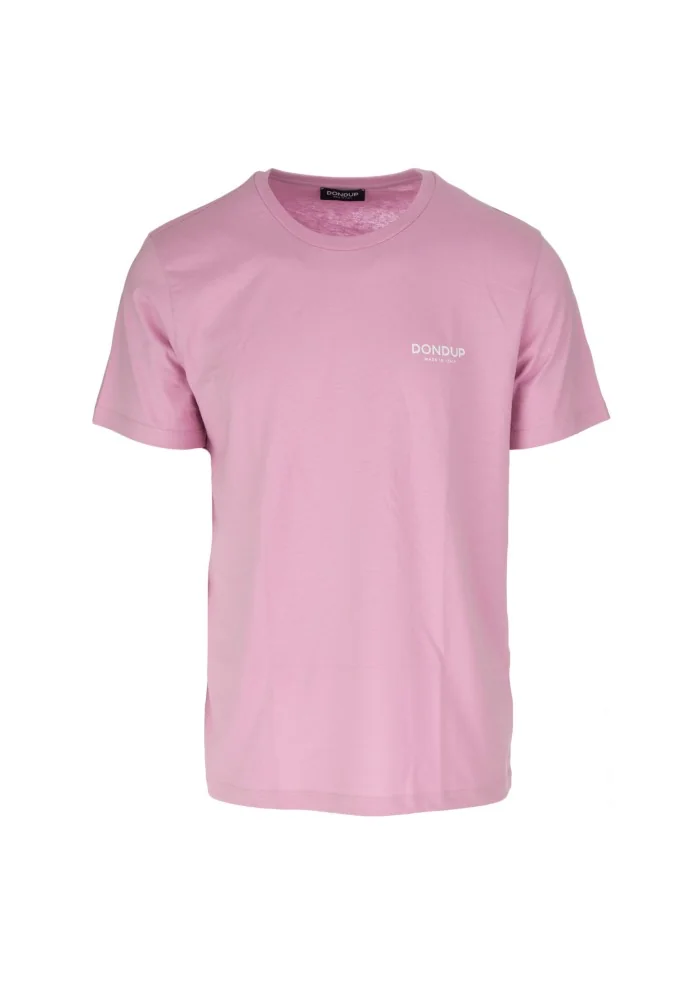 DONDUP | T-SHIRT LOGO CLASSICO ROSA Lightning offer