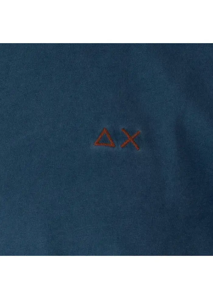 SUN68 | T-SHIRT SPECIAL DYED BLU Liquidazione