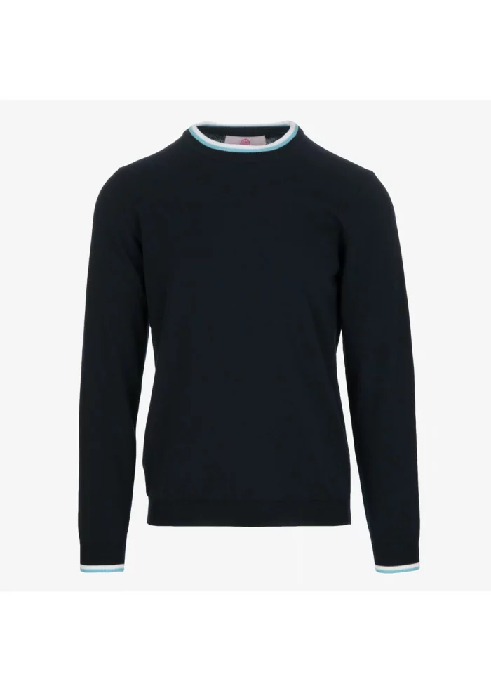 WOOL & CO | MAGLIONCINO COTONE BLU Solo un giorno rimasto