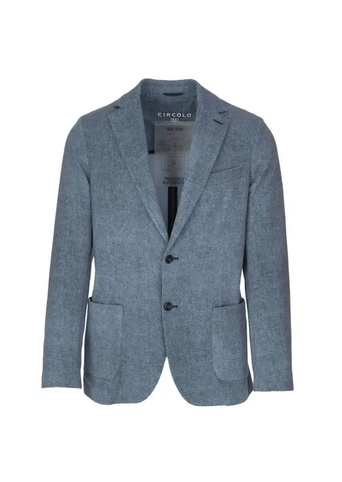 CIRCOLO 1901 | GIACCA JERSEY BLU MELANGE Qualità Garantita