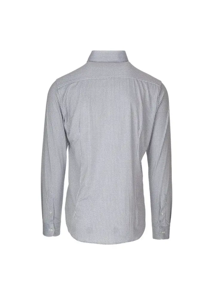 LIBERTY ROSE | CAMICIA BLAKE MICROFANTASIA BLU BIANCO Promozione Limitata