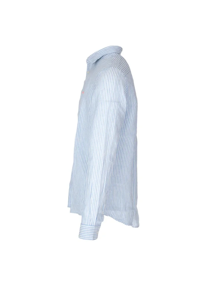 SUN68 | CAMICIA STRIPE CLASSIC BEACH AZZURRO BIANCO Prezzo Ridotto