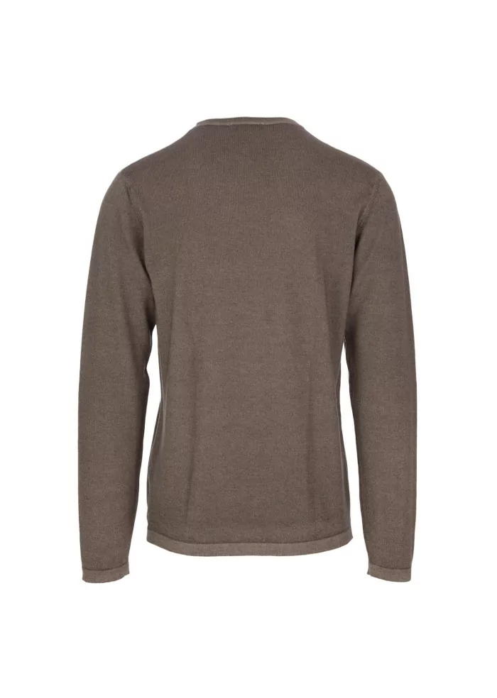 WOOL & CO | MAGLIONE LANA MERINO MARRONE Negozio
