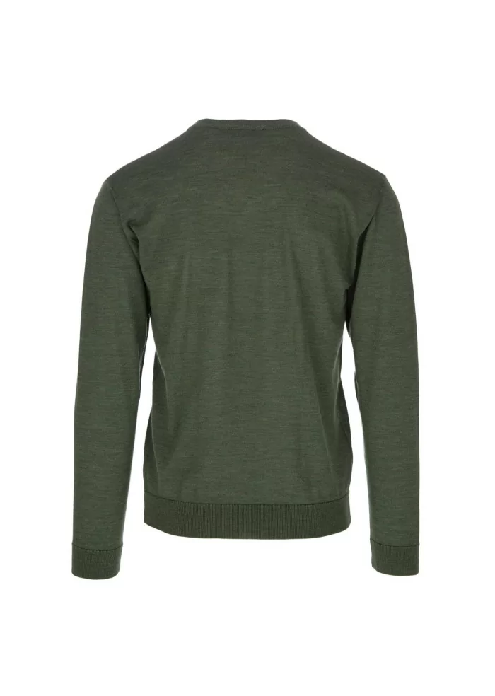 WOOL & CO | MAGLIONE SCOLLO V VERDE In Saldo