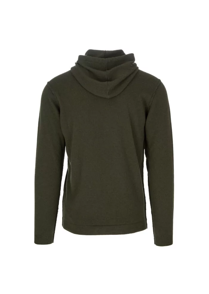 WOOL & CO | MAGLIONE CAPPUCCIO VERDE Spedizione gratuita