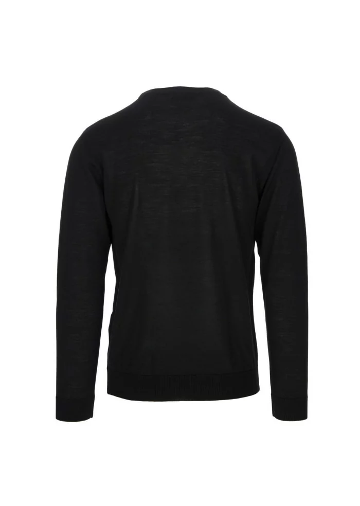 WOOL & CO | MAGLIONE LANA MERINO NERO Sconto di tempo limitato
