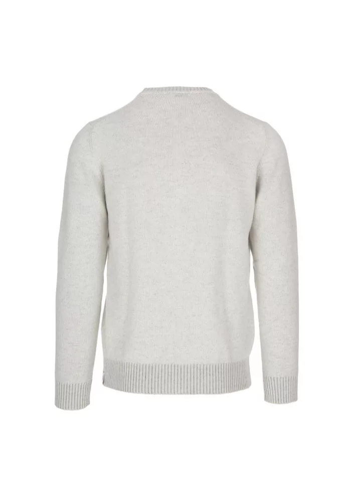 JURTA | MAGLIONE GIROCOLLO LANA MERINO GRIGIO PERLA Offerta speciale