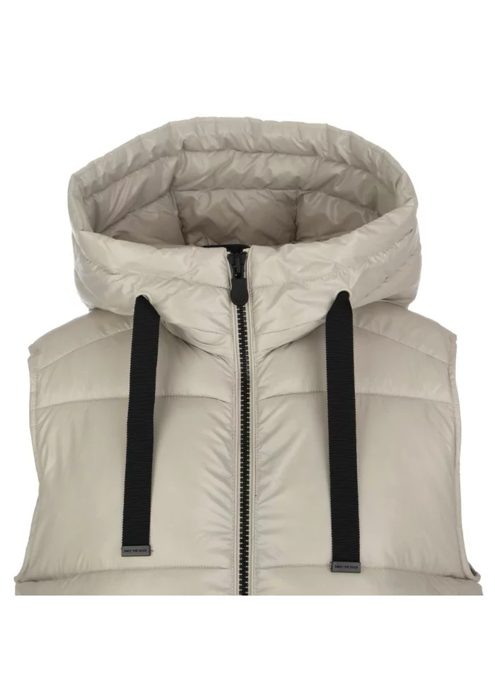 SAVE THE DUCK | GILET PIUMINO LUCK19 IRIA BEIGE Shopping online